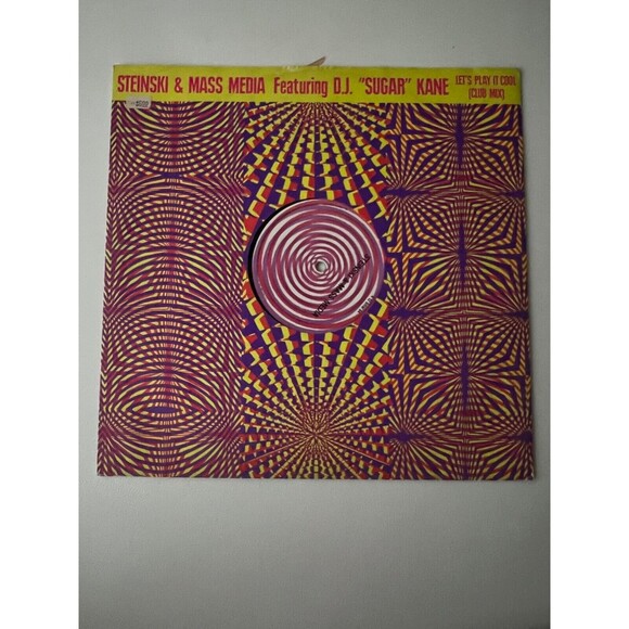 Steinski & Mass Media DJ Sugar Kane Let's Play It Cool 12" Vinyl Single VG